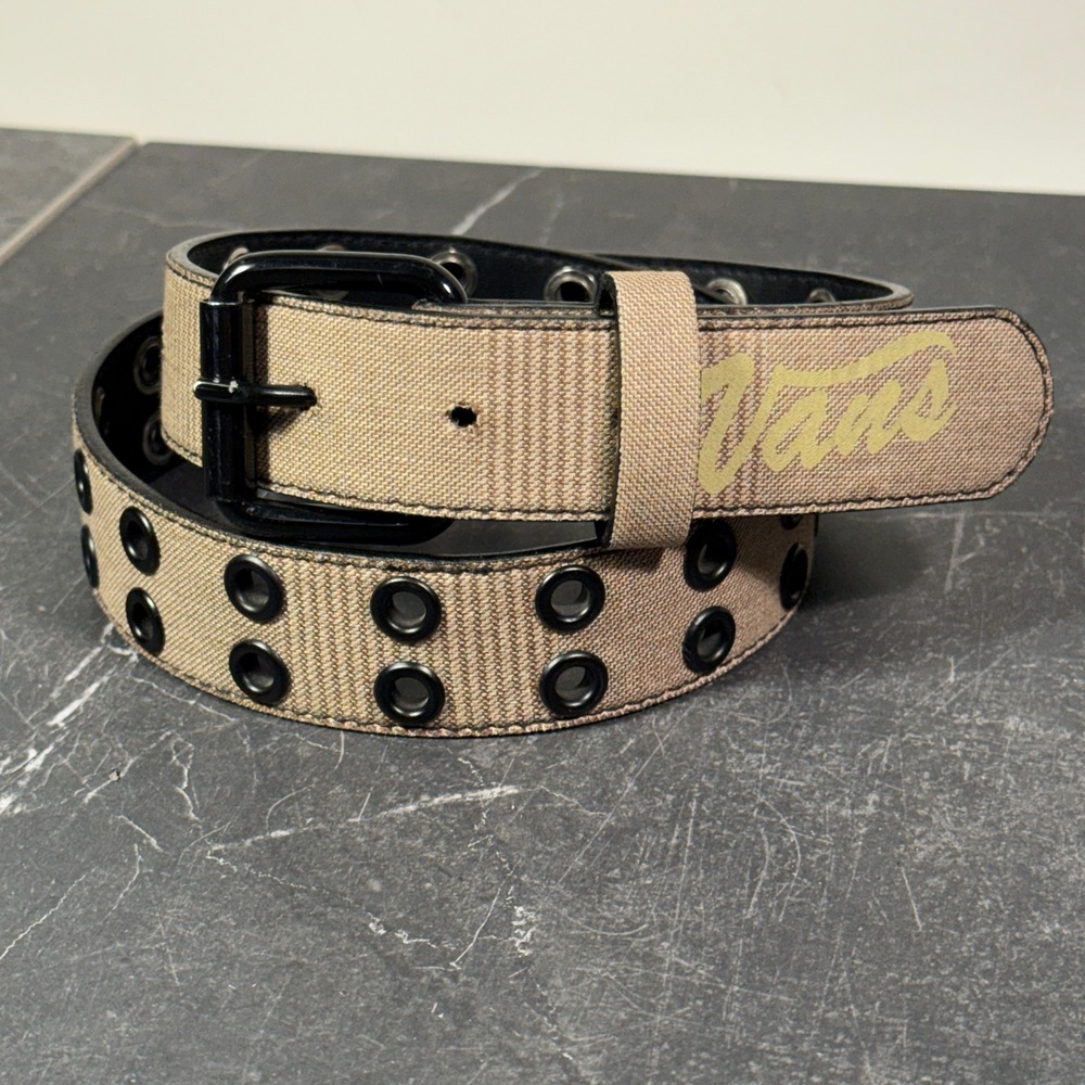Vans Brown Webbed Grommet Belt‎ | Mens Size 28-30 Waist Womens Size 6-8